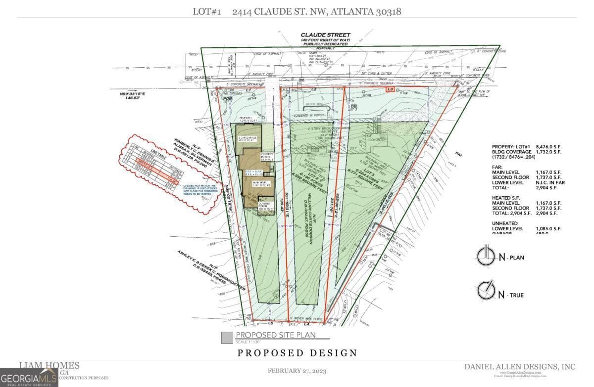 residential lot for sale at 2422 Claude Street, Atlanta, GA 30318 — photo 2