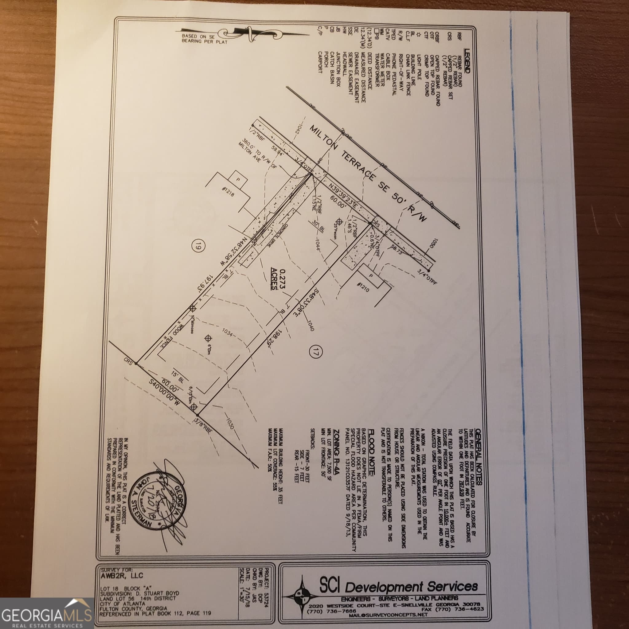 residential lot for sale at 1214 Milton Terrace, Atlanta, GA 30315 — photo 1 of 5