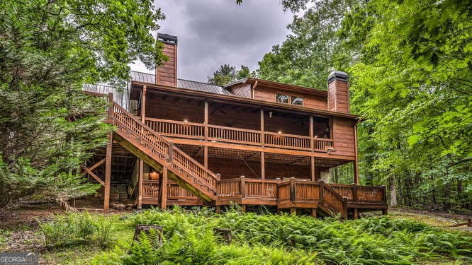 3 bedroom, 3.5 bathroom, 2,620 sq ft cabin,single family residence for sale at 395 Mill Creek Acres, Blue Ridge, GA 30513