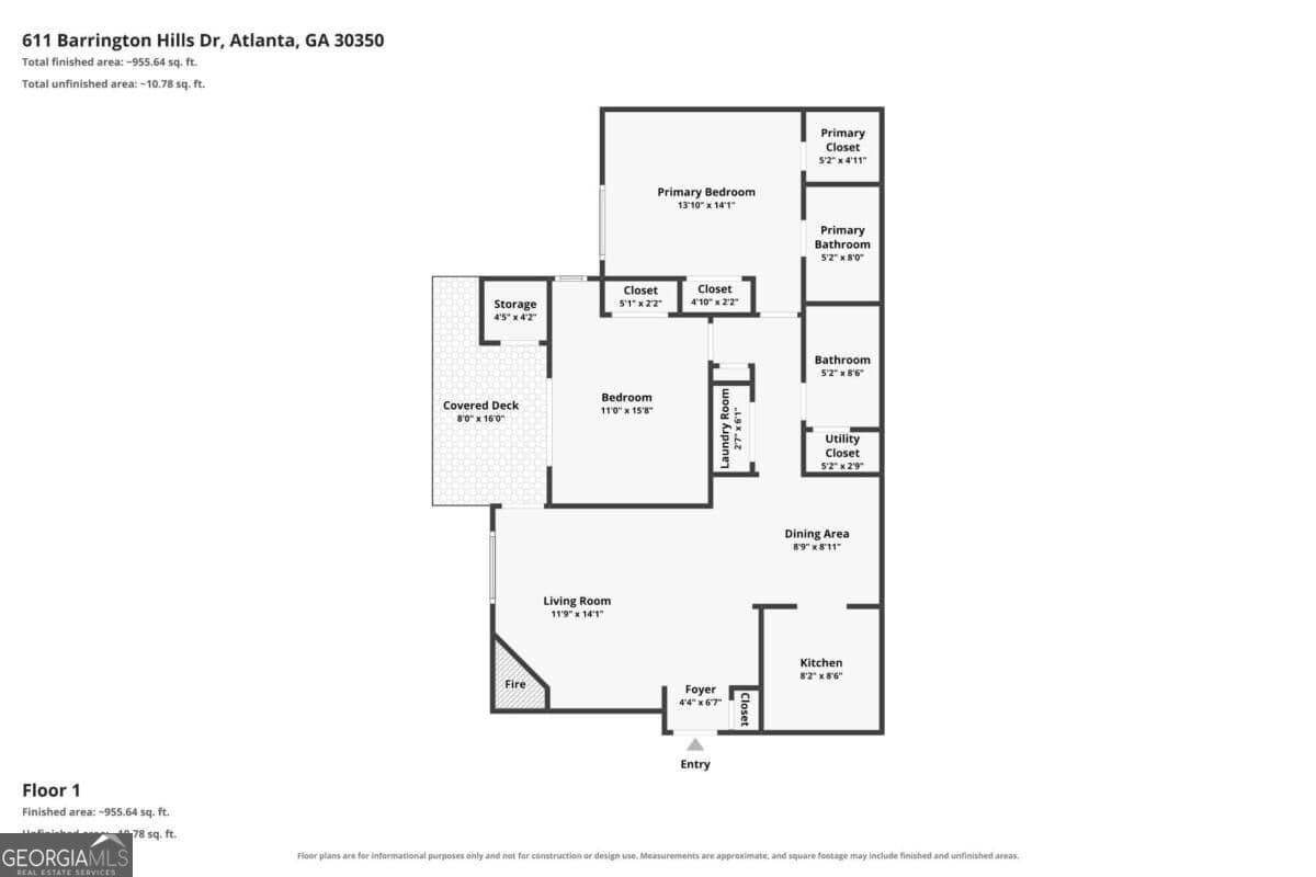 2 bedroom, 2 bathroom, 823 sq ft condominium for rent at 611 Barrington Hills Drive, Sandy Springs, GA 30350 for $1,750 a month — photo 6