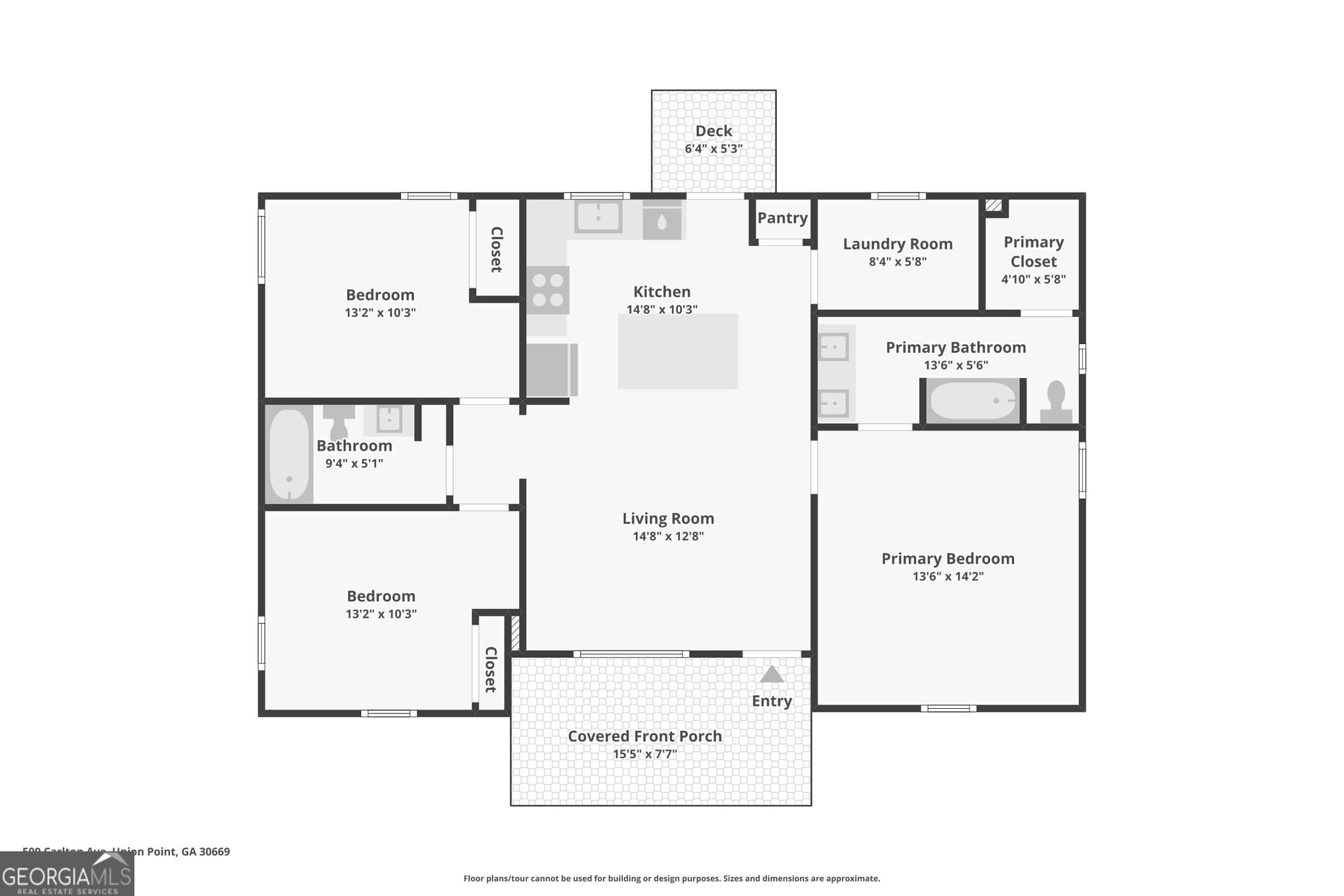3 bedroom, 2 bathroom, 1,196 sq ft single family residence for sale at 509 Carlton Avenue, Union Point, GA 30669 — photo 4
