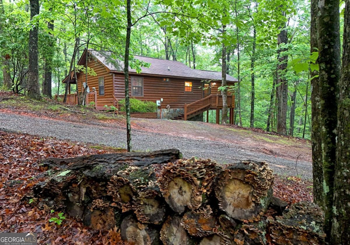 3 bedroom, 1 bathroom, 852 sq ft cabin,single family residence for sale at 31 Eagle Feather Drive, Cherry Log, GA 30522 — photo 1 of 34
