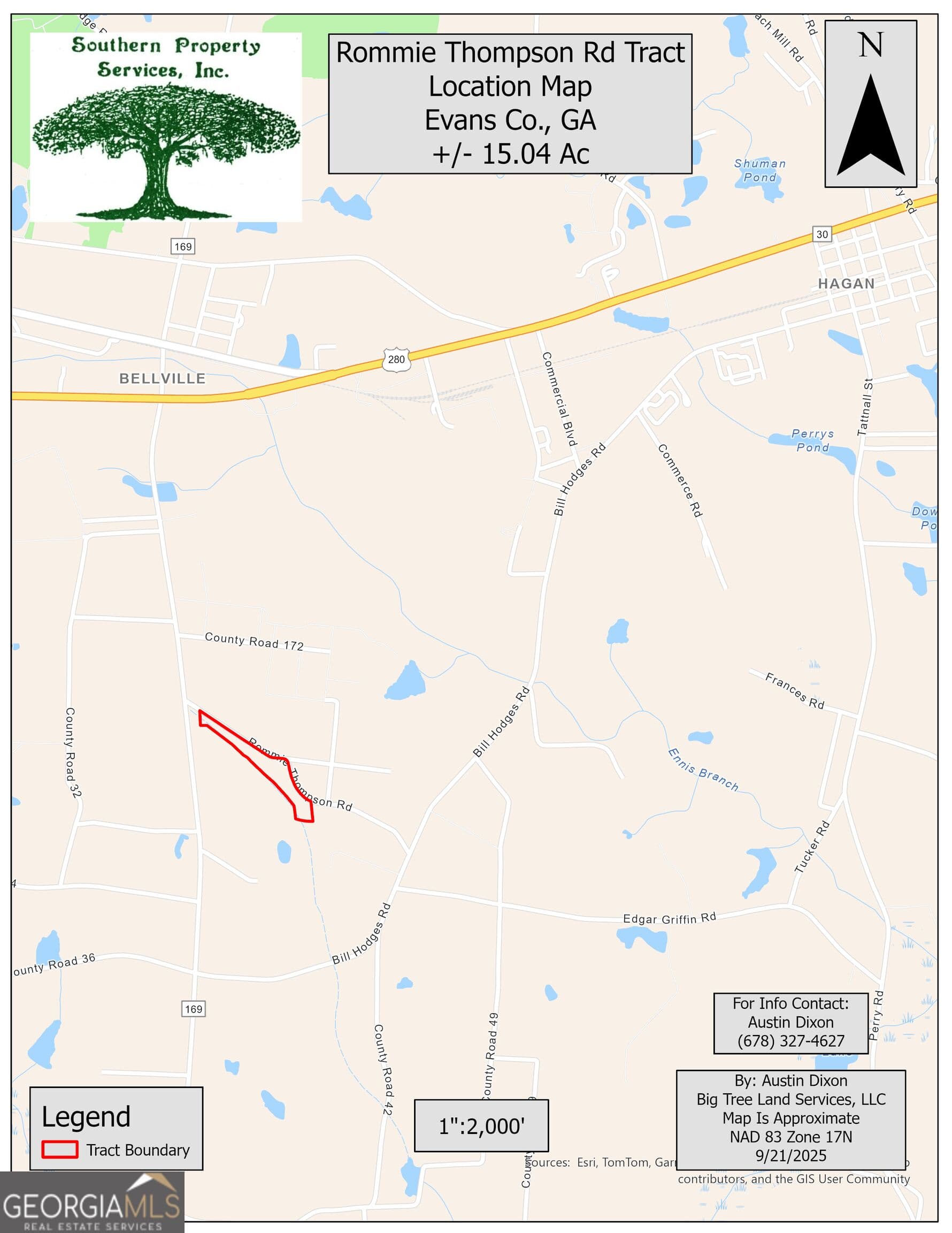 unimproved land for sale at 0 Rommie Thompson Road, Claxton, GA 30417 — photo 4