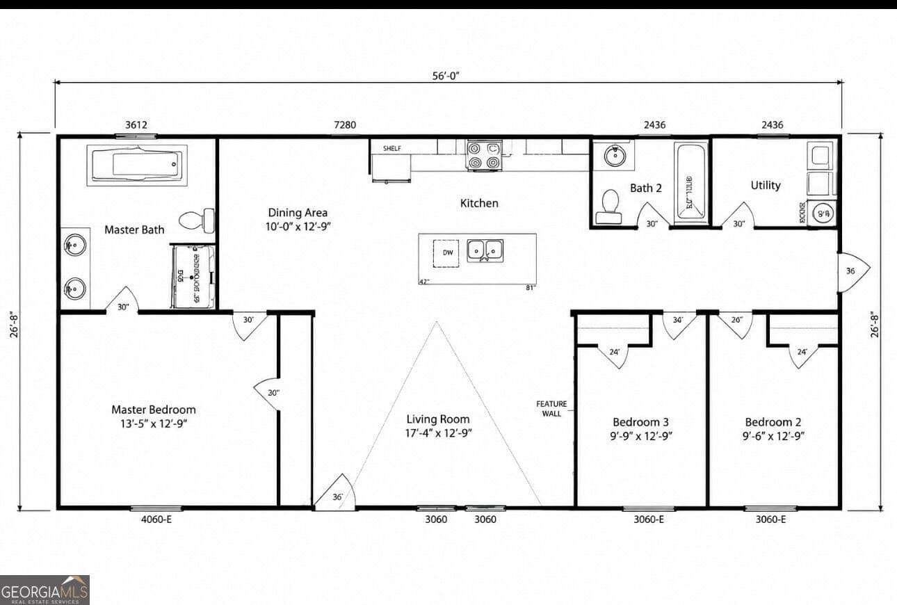 3 bedroom, 2 bathroom, 1,568 sq ft manufactured home,single family residence for sale at 250 Orange Street, Baxley, GA 31513 — photo 3