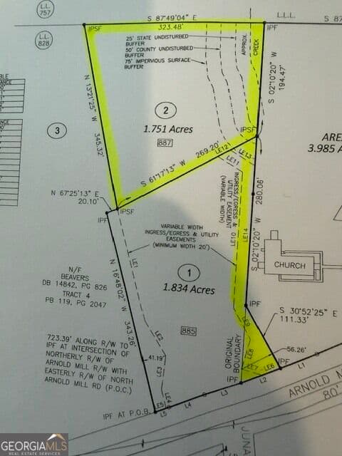 residential lot for sale at 887 Arnold Mill Road 2, Woodstock, GA 30188 — photo 1 of 2