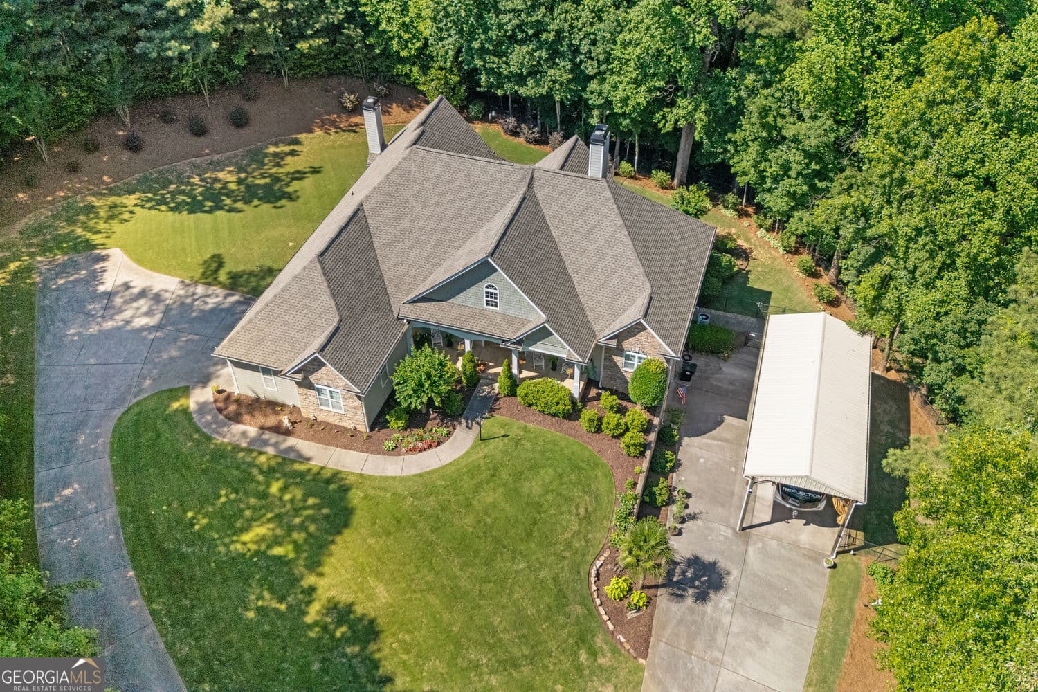 5 bedroom, 4 bathroom, 5,979 sq ft single family residence for sale at 2800 Harmony Grove Church Road, Dallas, GA 30132