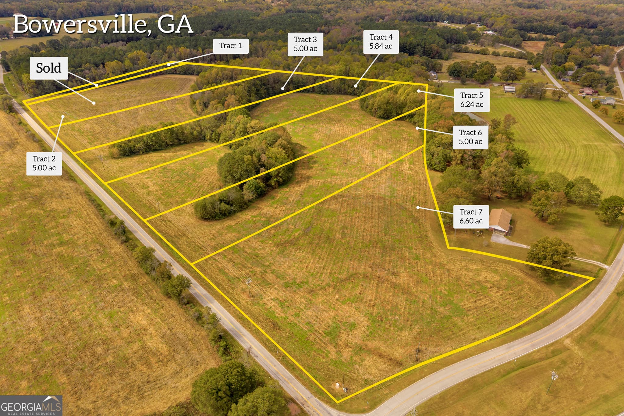 estate lot for sale at 0 Airline School Road TRACT 6, Bowersville, GA 30516 — photo 2