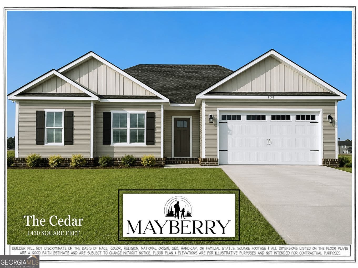 3 bedroom, 2 bathroom, 1,430 sq ft single family residence for sale at 213 Aunt Bee Boulevard LOT 183, Statesboro, GA 30458