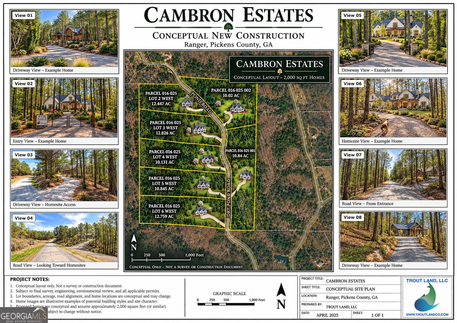 estate lot for sale at 6 WEST Dry Pond Road LOT #6 WEST, Ranger, GA 30734 — photo 2