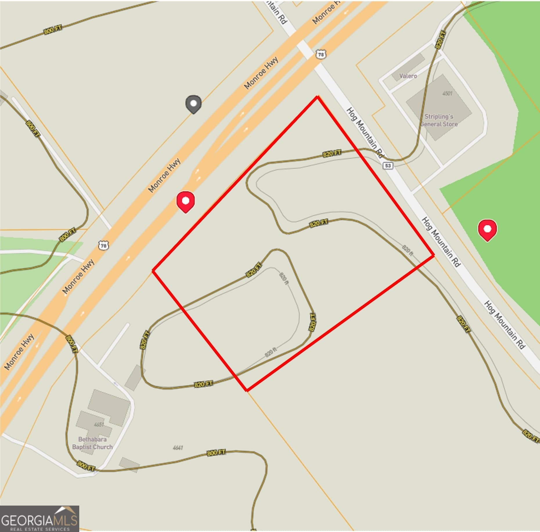unimproved land for sale at 6601 Hog Mountain Hwy - Hwy 53 PARCEL B, Bogart, GA 30622 — photo 6