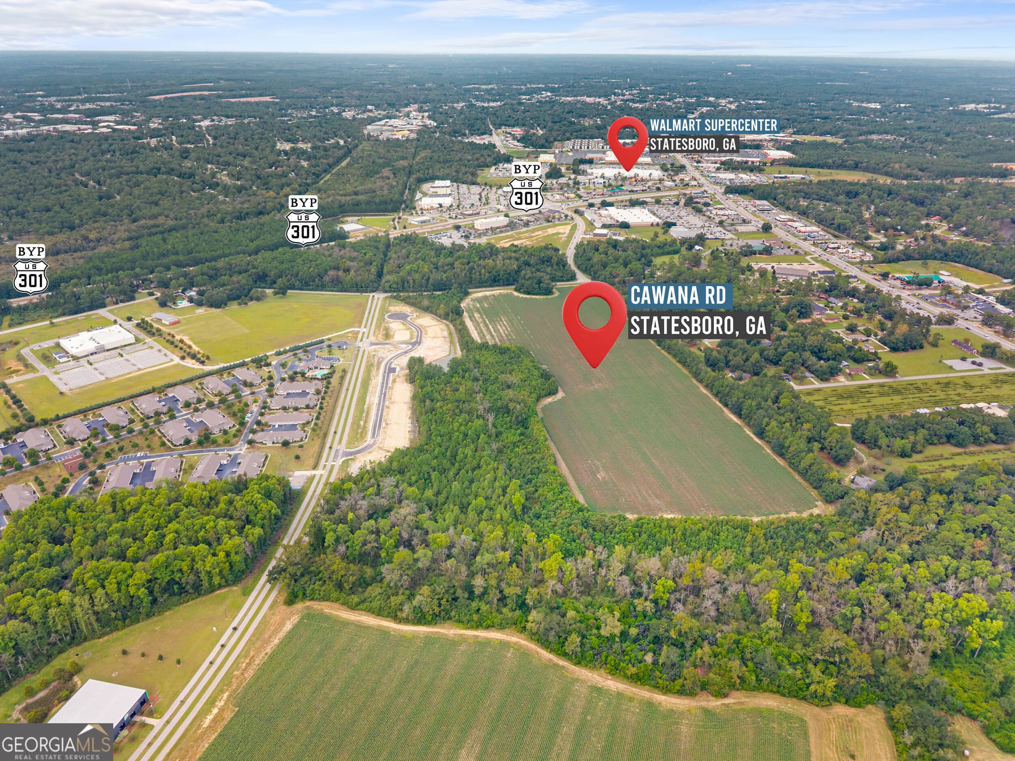 unimproved land for sale at 0 Cawana Road, Statesboro, GA 30458