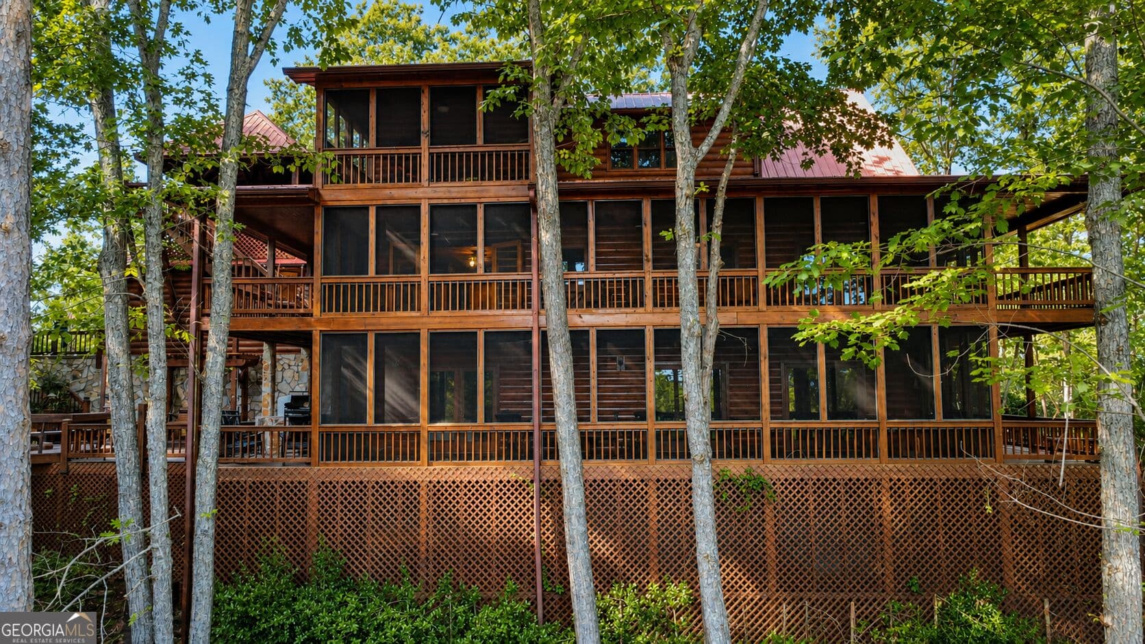 3 bedroom, 3.5 bathroom, 3,072 sq ft cabin,single family residence sold at 629 My Mountain Road 206, Morganton, GA 30560