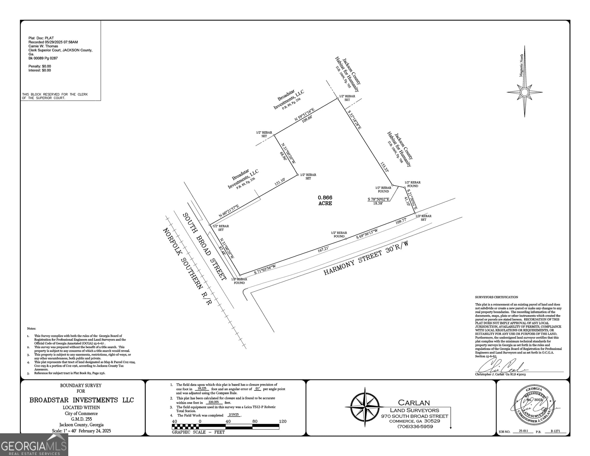 unimproved land for sale at 810 S Broad Street, Commerce, GA 30529 — photo 2