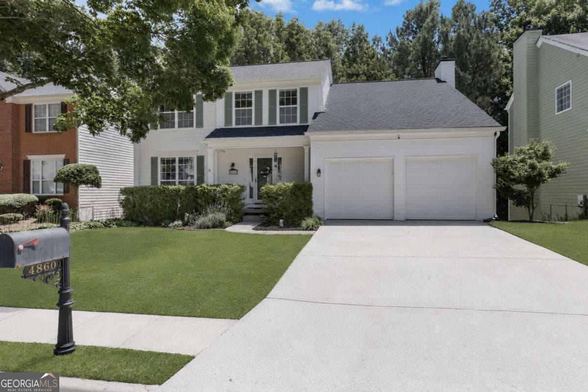 4 bedroom, 2.5 bathroom, 2,072 sq ft single family residence sold at 4860 Bankside Way, Peachtree Corners, GA 30092