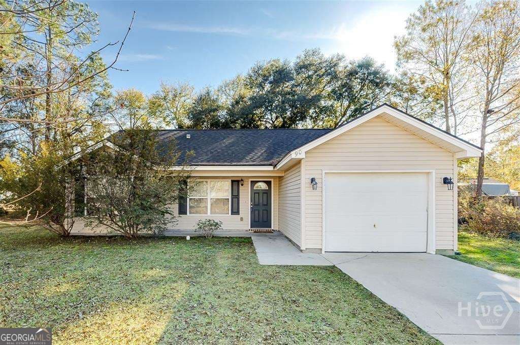 3 bedroom, 2 bathroom single family residence sold at 90 Mossy Oak Drive, Springfield, GA 31329