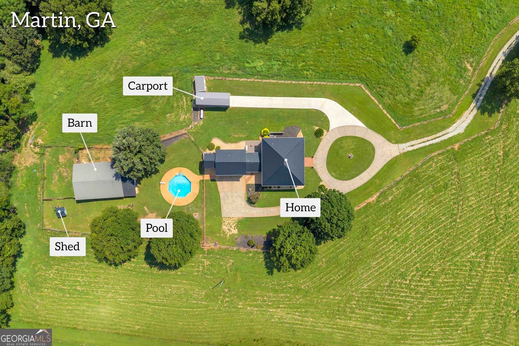 6 bedroom, 5 bathroom, 5,013 sq ft farm for sale at 1040 Crenshaw Road, Martin, GA 30557 — photo 3