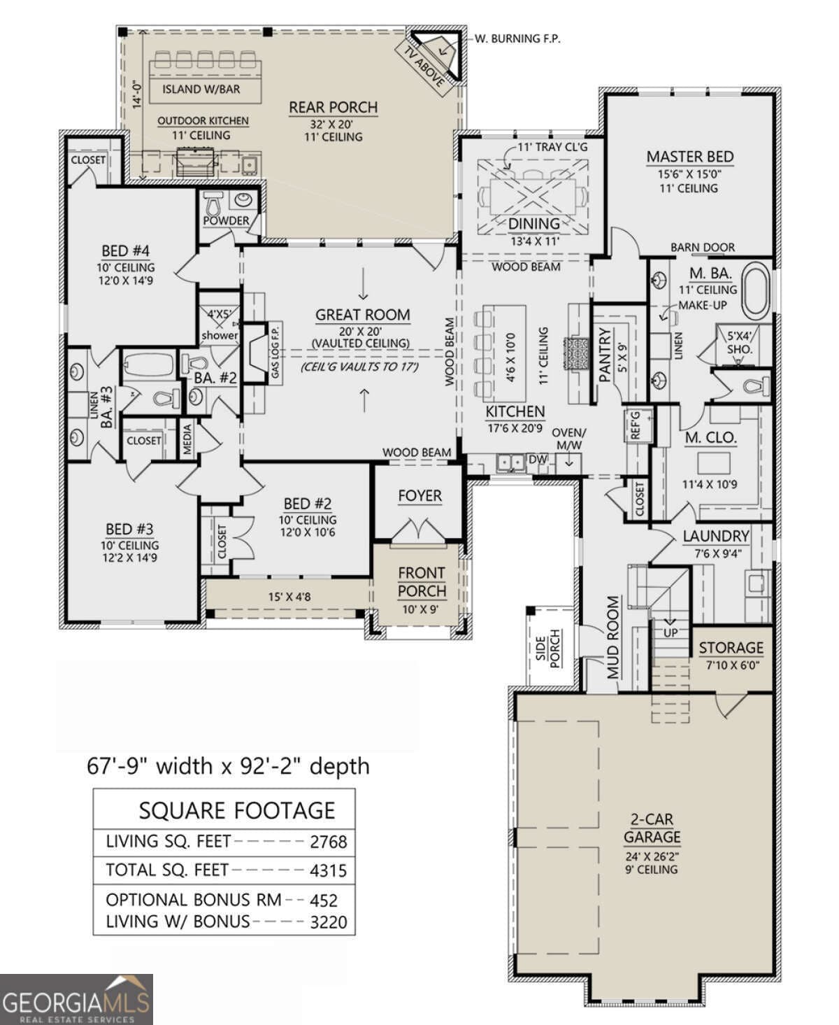 4 bedroom, 3.5 bathroom, 2,826 sq ft single family residence for sale at LOT 6 South Pointe Drive, Hartwell, GA 30643 — photo 3