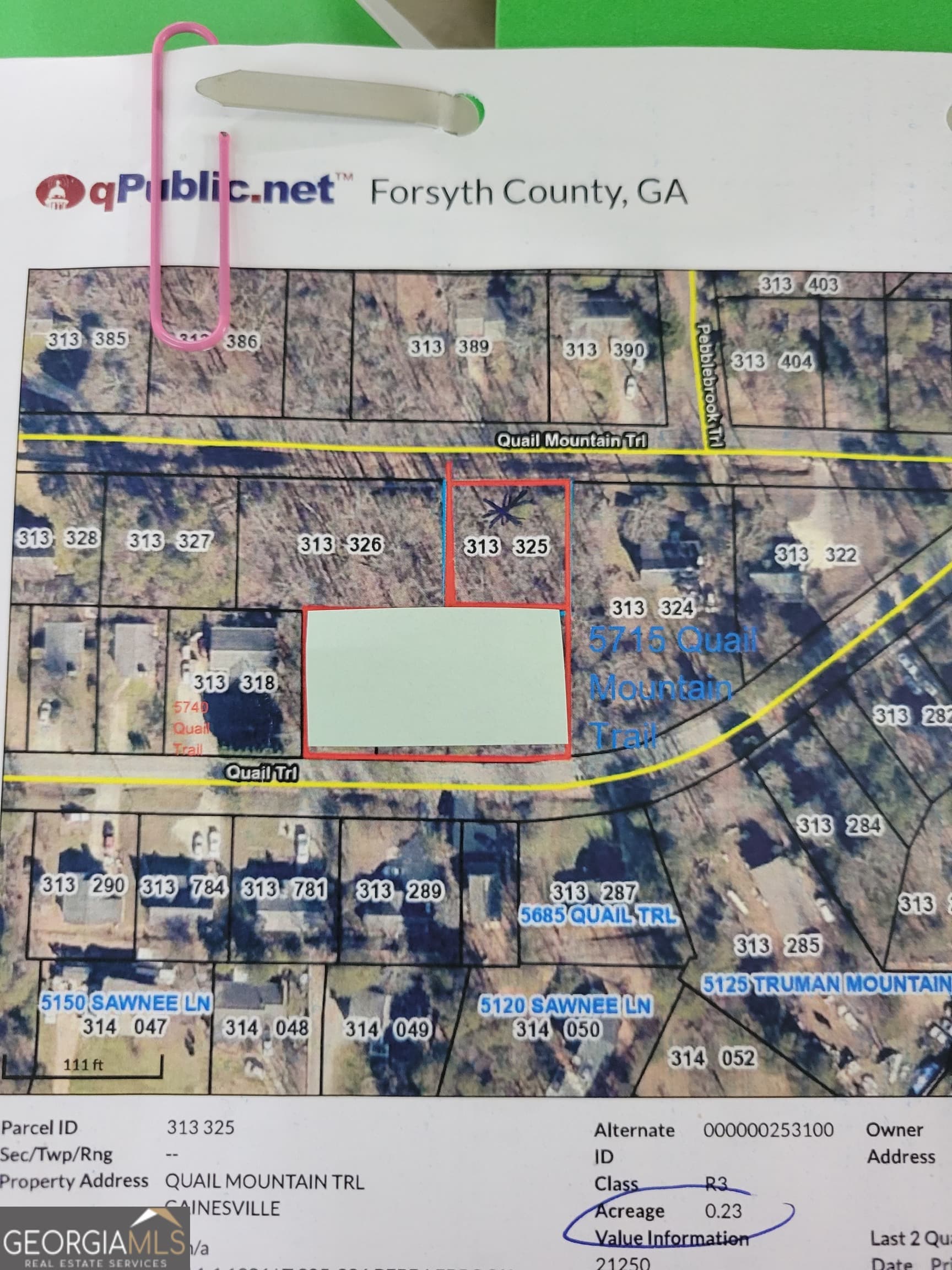 residential lot for sale at 5716 Quail Mountain, Gainesville, GA 30506 — photo 2
