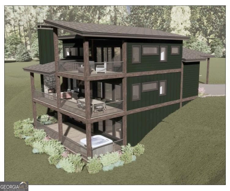 4 bedroom, 4.5 bathroom, 2,968 sq ft cabin,single family residence for sale at LOT 13 River Rock Lane, Blue Ridge, GA 30513 — photo 2
