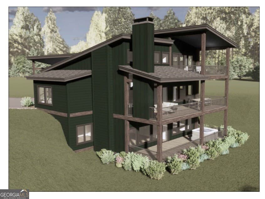4 bedroom, 4.5 bathroom, 2,968 sq ft cabin,single family residence for sale at LOT 13 River Rock Lane, Blue Ridge, GA 30513 — photo 3