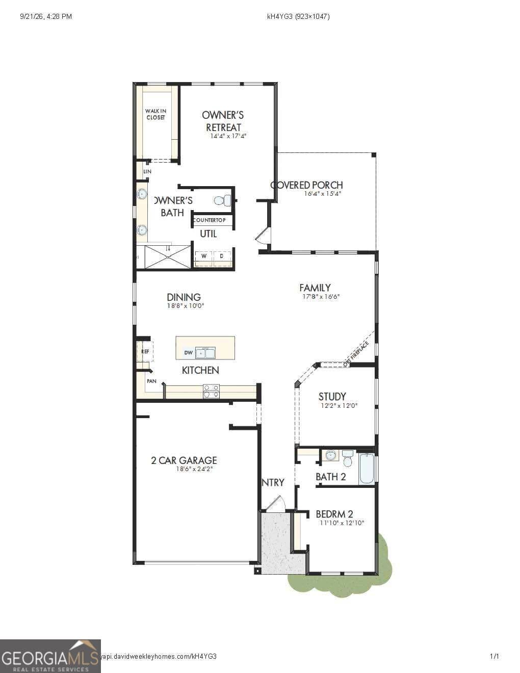 2 bedroom, 2 bathroom, 1,862 sq ft single family residence for sale at 109 Tambourine Trail, Woodstock, GA 30189 — photo 2