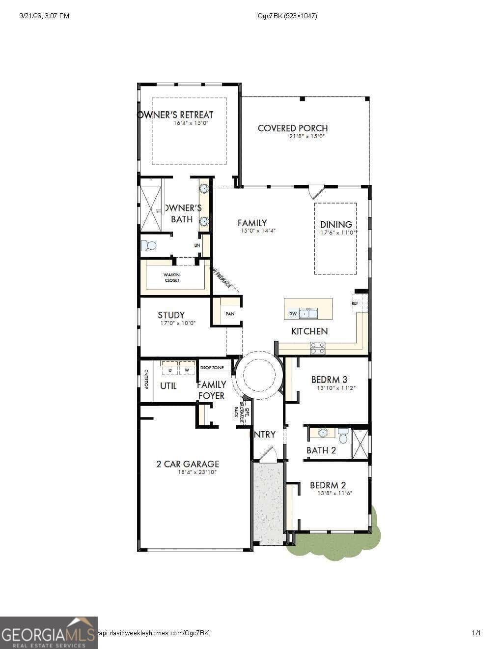 3 bedroom, 2 bathroom, 2,118 sq ft single family residence for sale at 323 Strawberry Lane, Woodstock, GA 30189 — photo 2