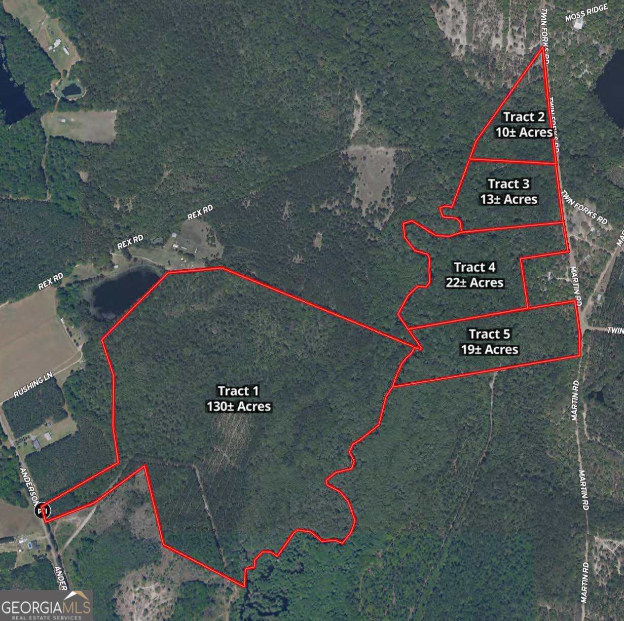 residential lot for sale at 0 Twin Forks Rd/Martin Road TRACT 2, Statesboro, GA 30458 — photo 3