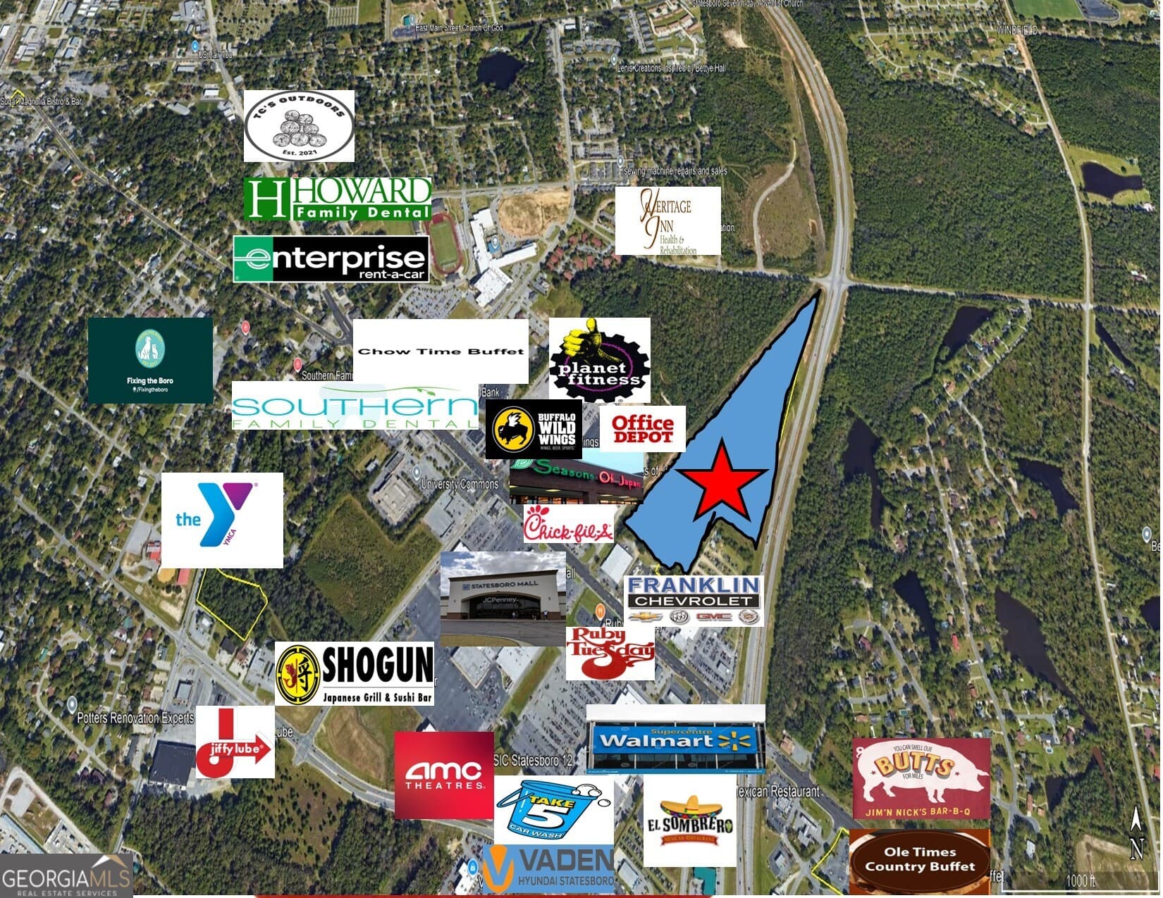 unimproved land for sale at 0 Northside Drive, Statesboro, GA 30458 — photo 2