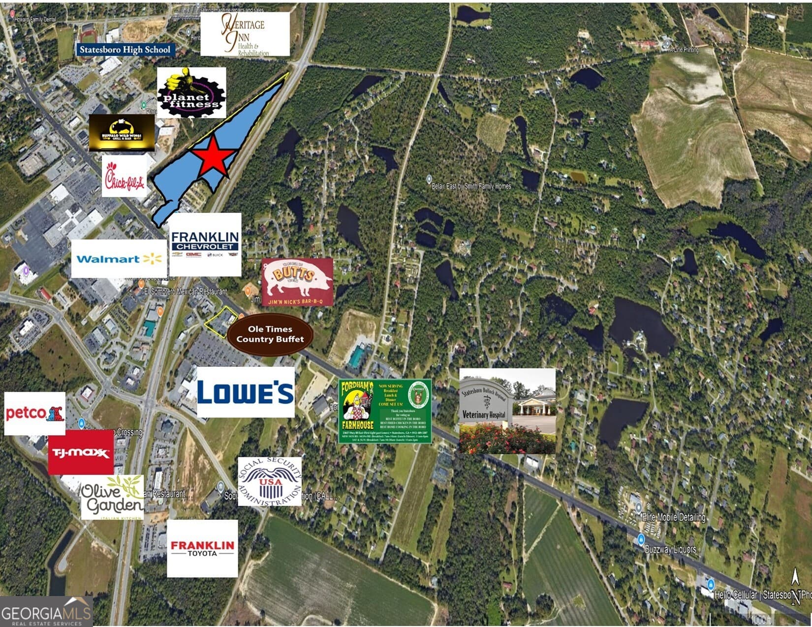 unimproved land for sale at 0 Northside Drive, Statesboro, GA 30458