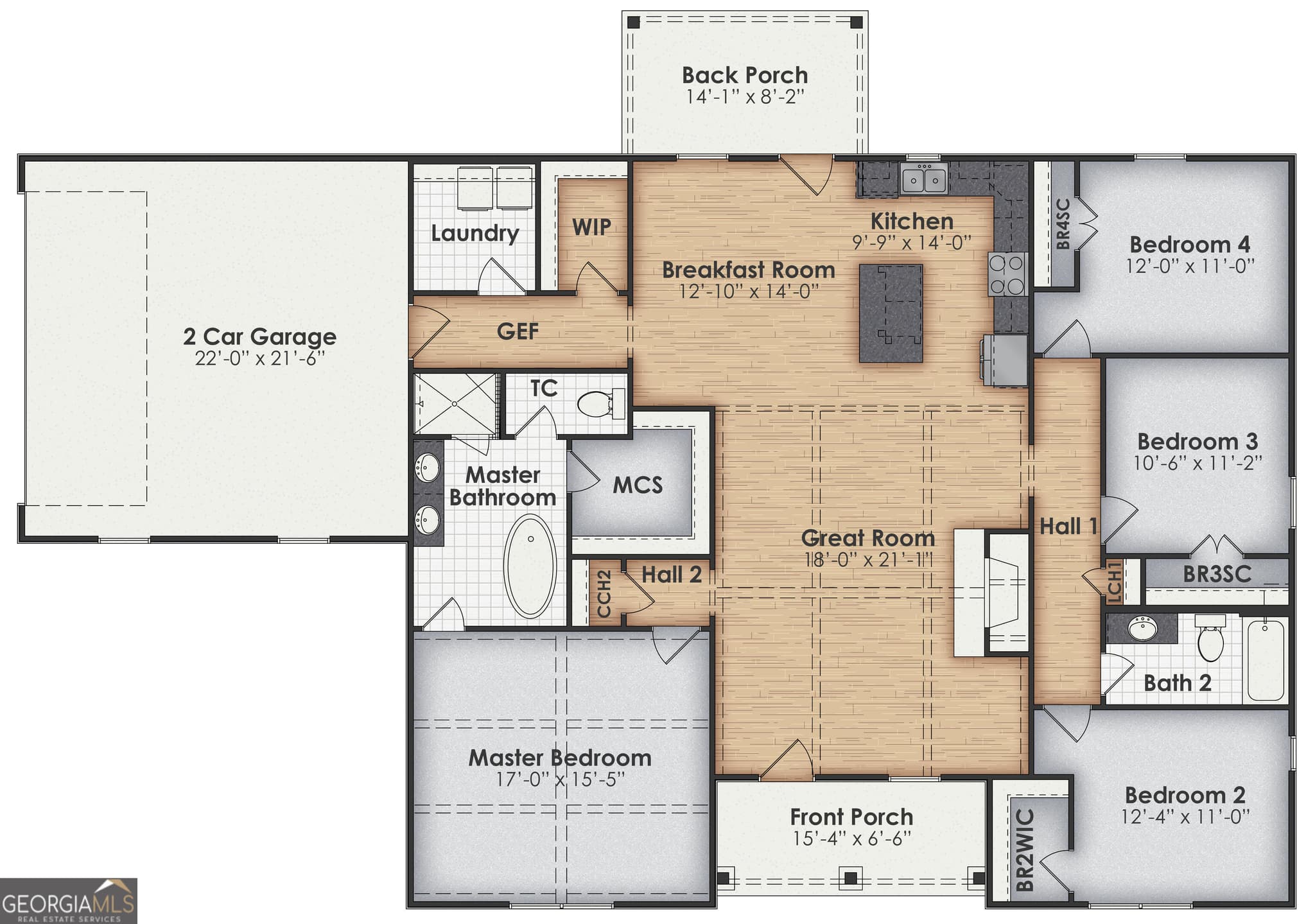 4 bedroom, 2 bathroom, 2,095 sq ft single family residence for sale at 100 Chinaberry Street, Pine Mountain, GA 31822 — photo 2