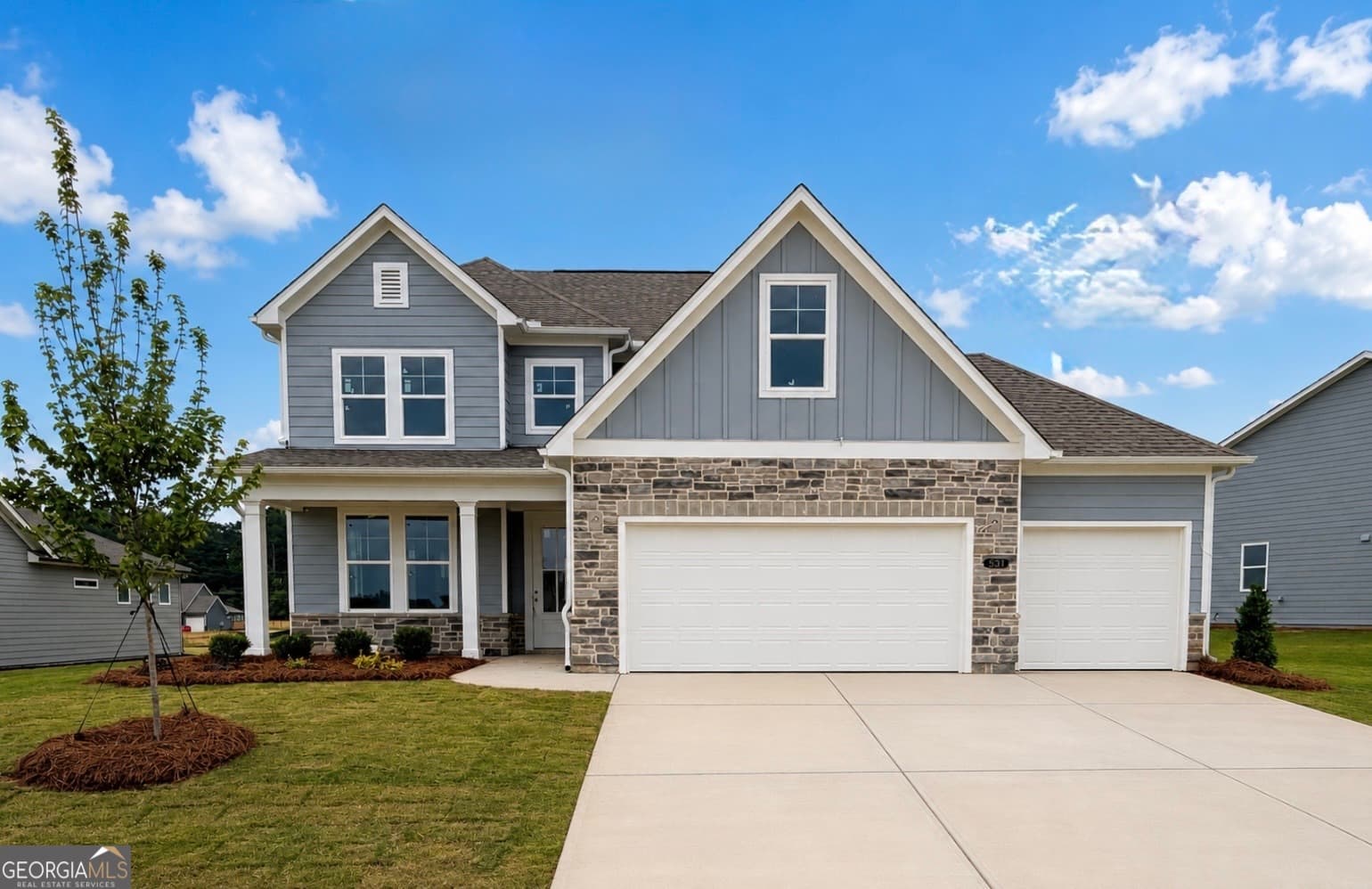 4 bedroom, 3.5 bathroom, 2,486 sq ft single family residence for sale at 551 Grand Wehunt Drive, Hoschton, GA 30548