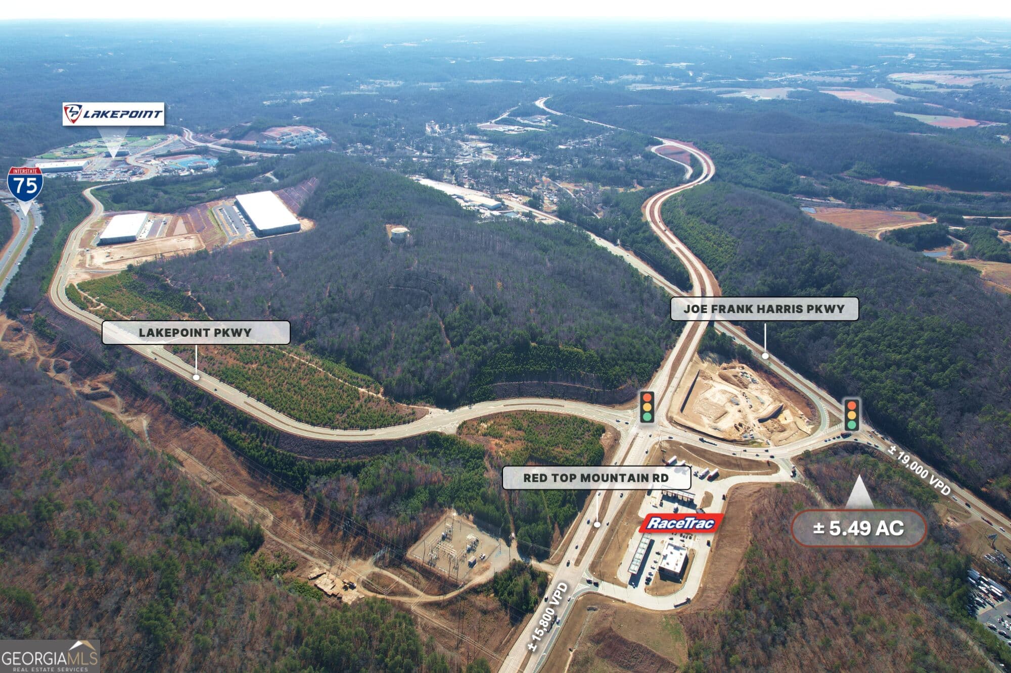 unimproved land for sale at 0 Joe Frank Harris Pkwy & Peach Orchard Road, Emerson, GA 30137 — photo 2
