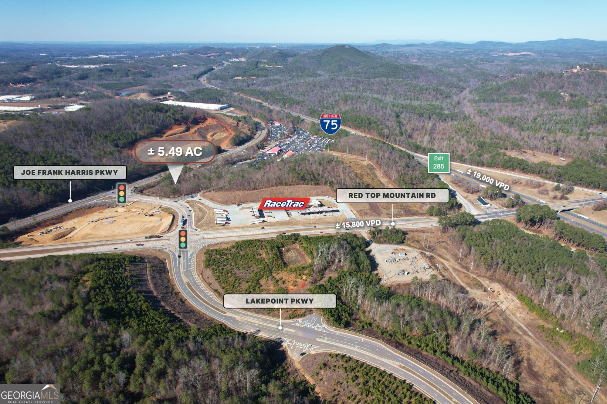 unimproved land for sale at 0 Joe Frank Harris Pkwy & Peach Orchard Road, Emerson, GA 30137 — photo 3