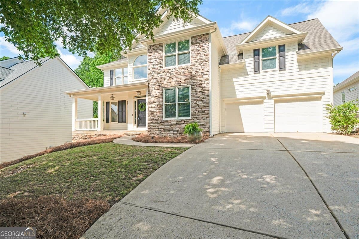 4 bedroom, 4.5 bathroom, 4,686 sq ft single family residence for sale at 6415 E Hills Court, Cumming, GA 30041