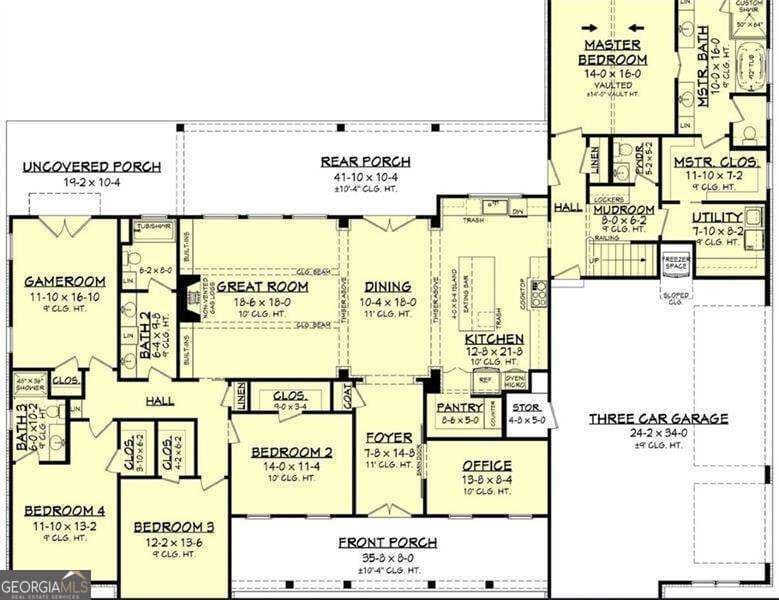 5 bedroom, 4.5 bathroom, 3,086 sq ft single family residence for sale at 1560 Howell Bridge Road, Ball Ground, GA 30107 — photo 2