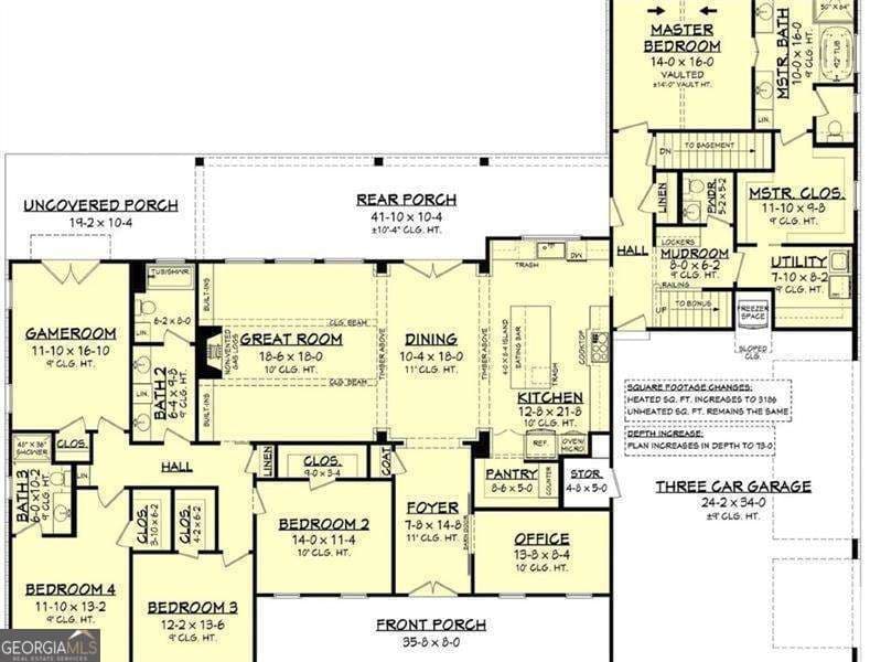 5 bedroom, 4.5 bathroom, 3,086 sq ft single family residence for sale at 1560 Howell Bridge Road, Ball Ground, GA 30107 — photo 3