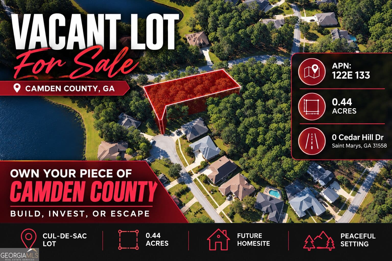residential lot for sale at 0 Cedar Hill Drive, St. Marys, GA 31558 — photo 1 of 9