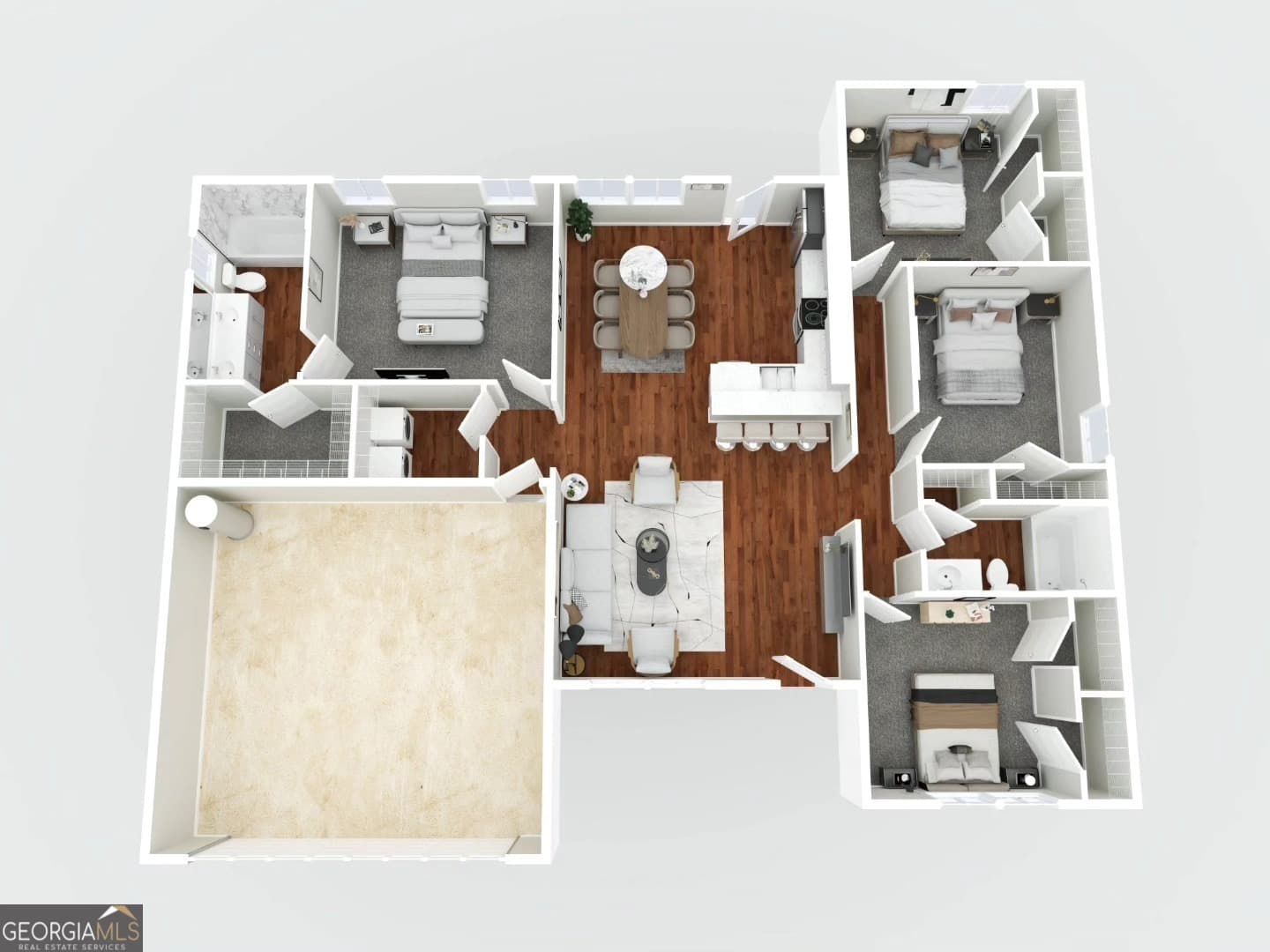 4 bedroom, 2 bathroom, 1,508 sq ft single family residence for sale at 185 Landmark Circle LOT 40, Statesboro, GA 30458 — photo 3