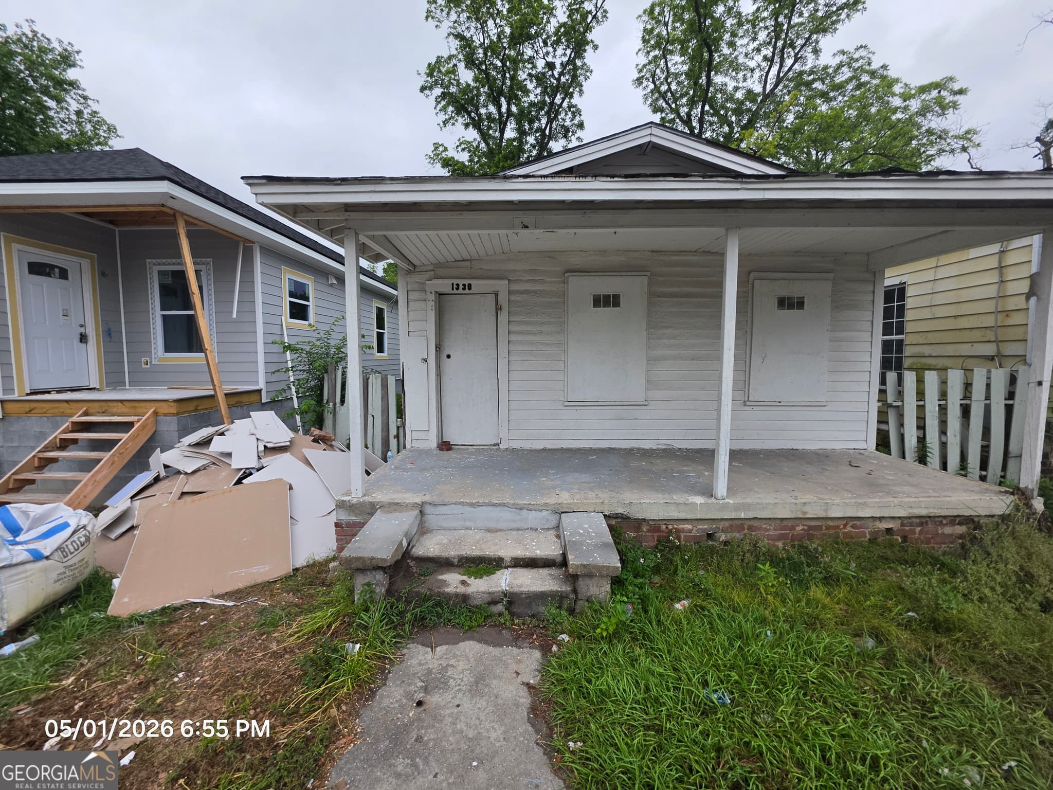 2 bedroom, 1 bathroom, 520 sq ft single family residence sold at 1338 Augusta Avenue, Savannah, GA 31415
