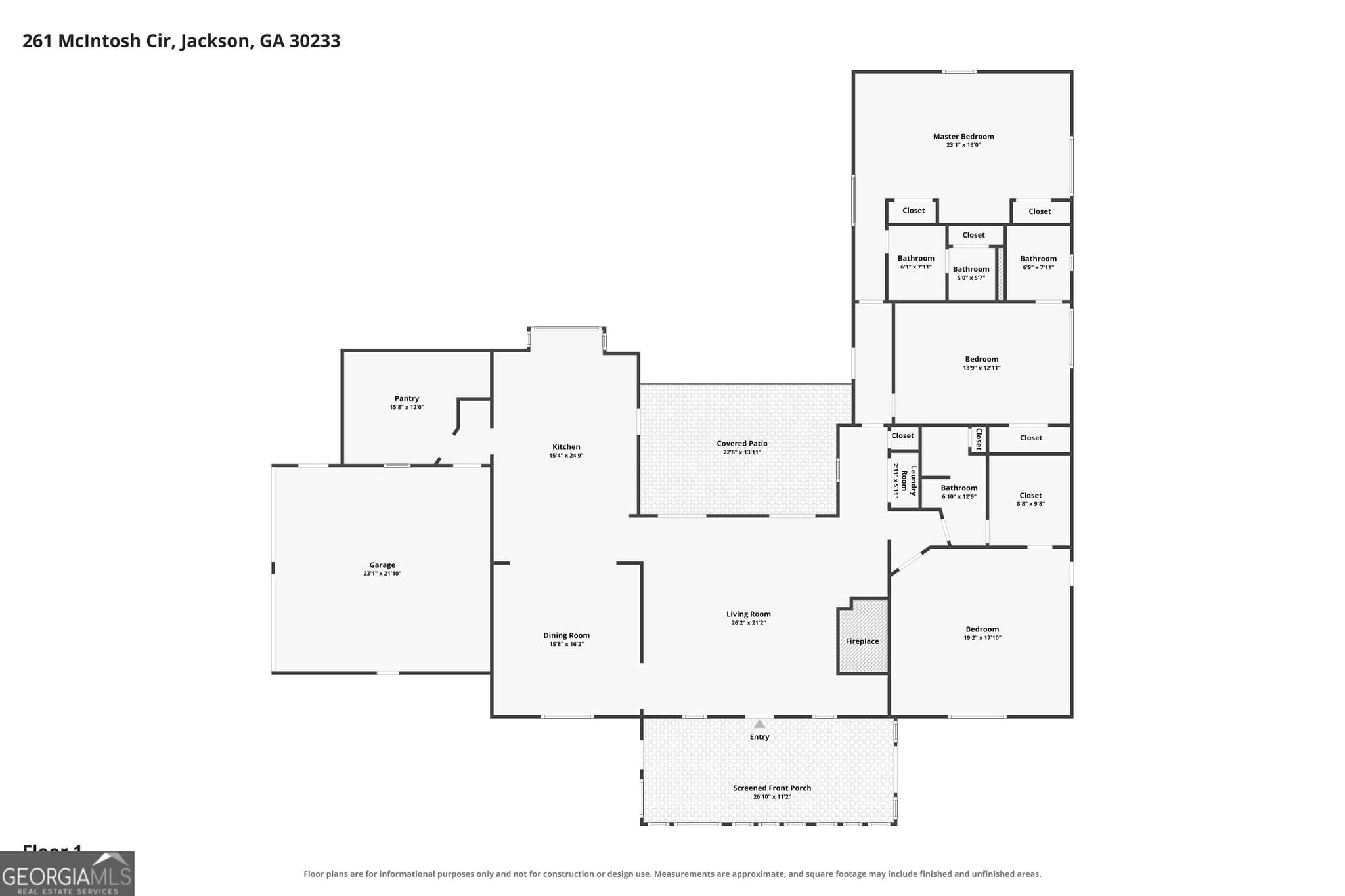 3 bedroom, 3.5 bathroom, 3,033 sq ft single family residence for sale at 261 McIntosh Circle, Jackson, GA 30233 — photo 4