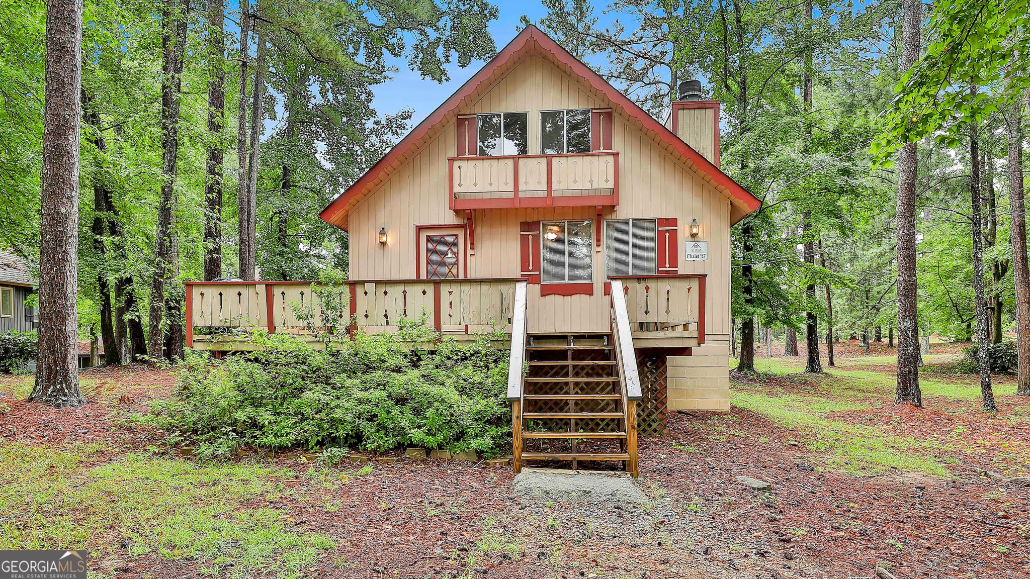 3 bedroom, 1.5 bathroom, 1,104 sq ft cabin,single family residence for sale at 87 St. Moritz Drive, Pine Mountain, GA 31822