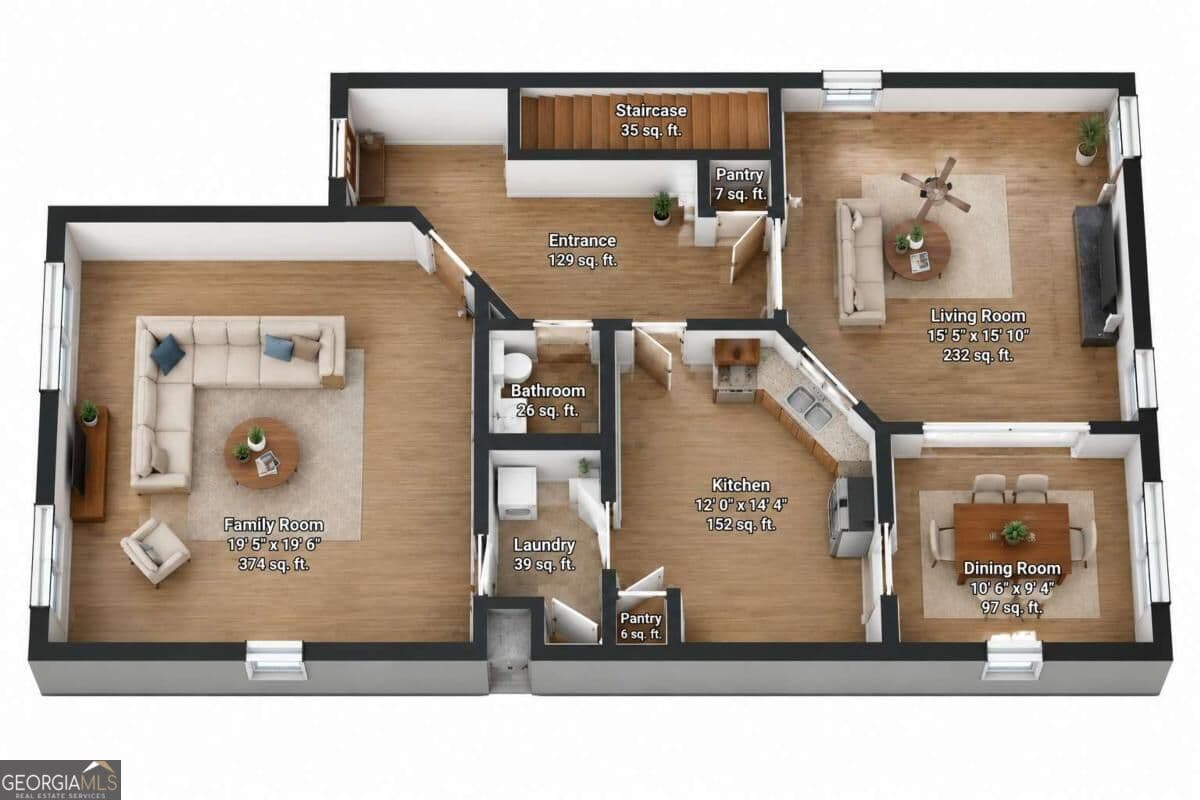 4 bedroom, 2.5 bathroom, 2,341 sq ft single family residence for sale at 2000 Briar Creek Court, Conyers, GA 30012 — photo 3