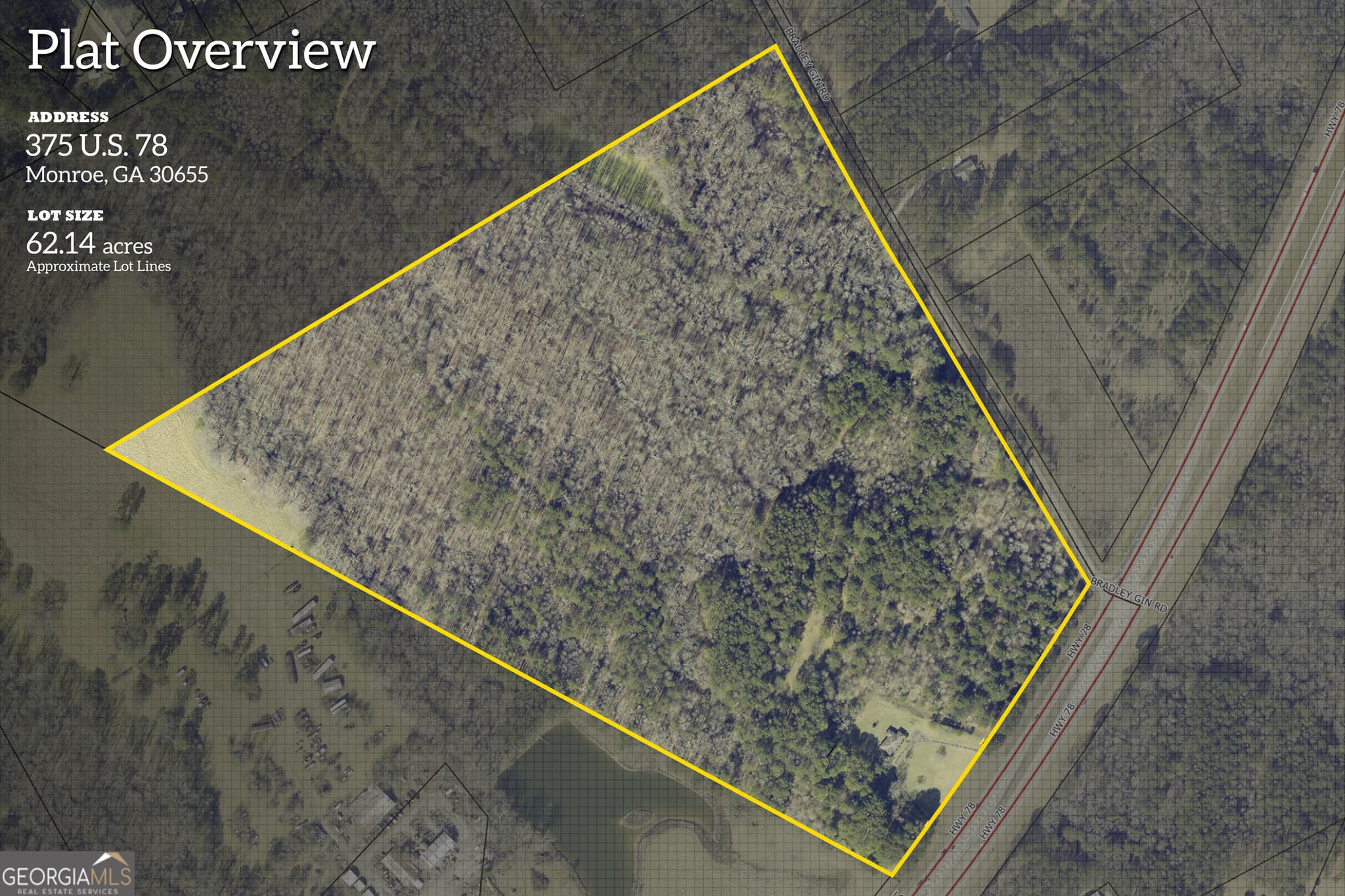 unimproved land for sale at 375 Hwy 78, Monroe, GA 30655 — photo 1 of 13