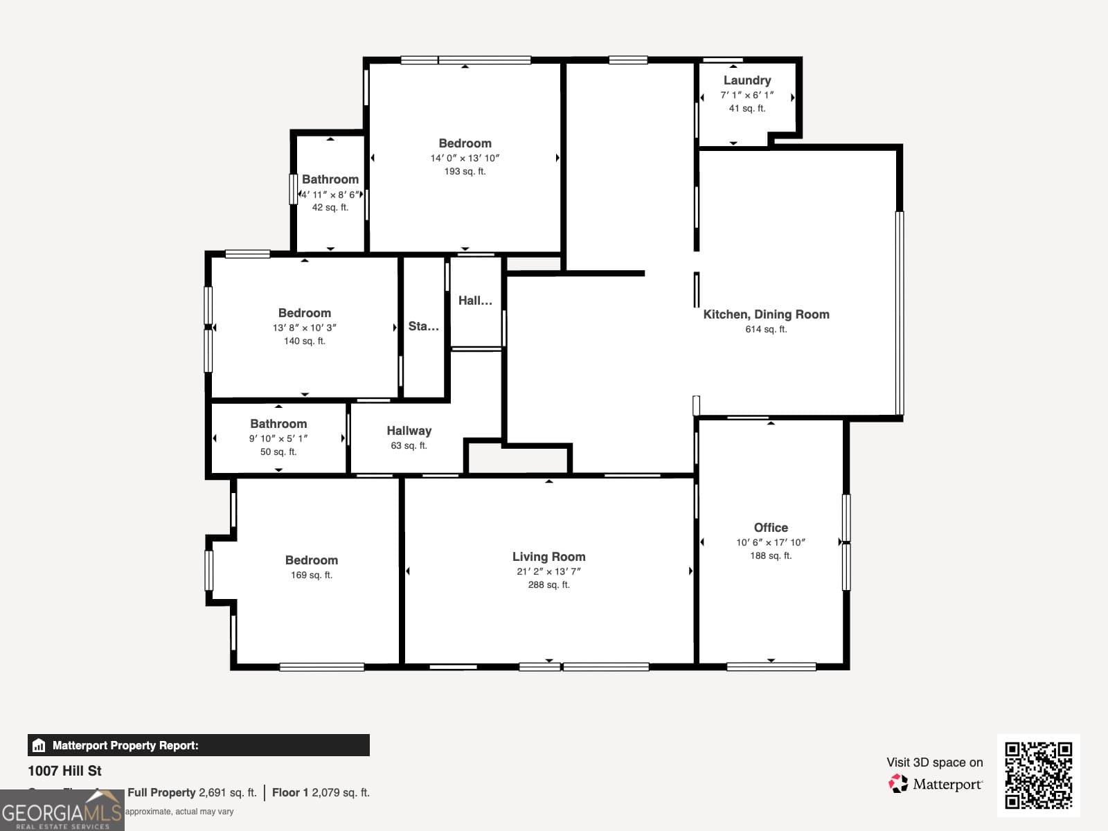 4 bedroom, 3 bathroom, 2,044 sq ft single family residence for sale at 1007 Hill Street, Waycross, GA 31501 — photo 7