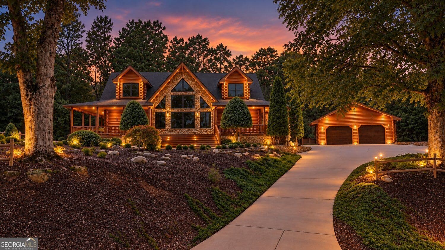 4 bedroom, 3.5 bathroom, 2,876 sq ft cabin,single family residence for sale at 110 Caspian Trail, Ellijay, GA 30536 — photo 1 of 60
