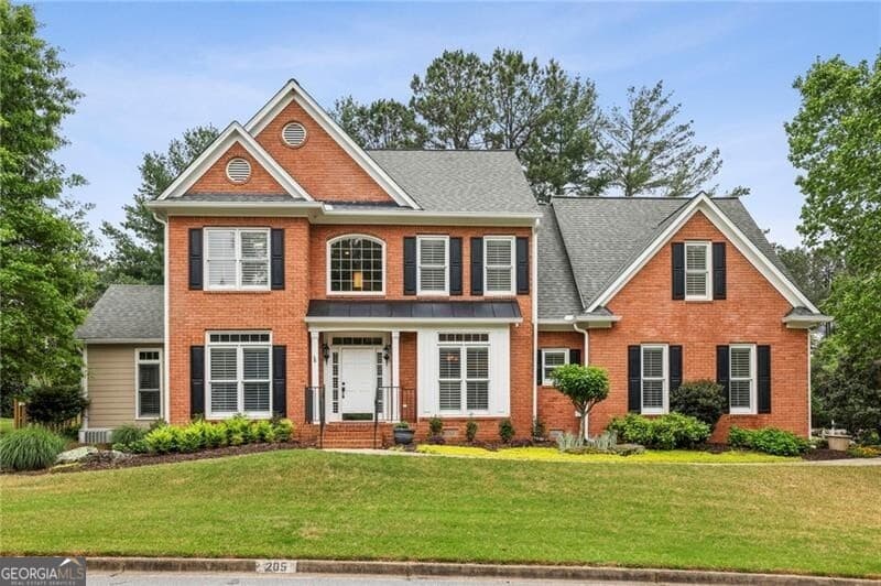 5 bedroom, 3.5 bathroom, 3,102 sq ft single family residence sold at 205 Devon Downs Place, Alpharetta, GA 30005