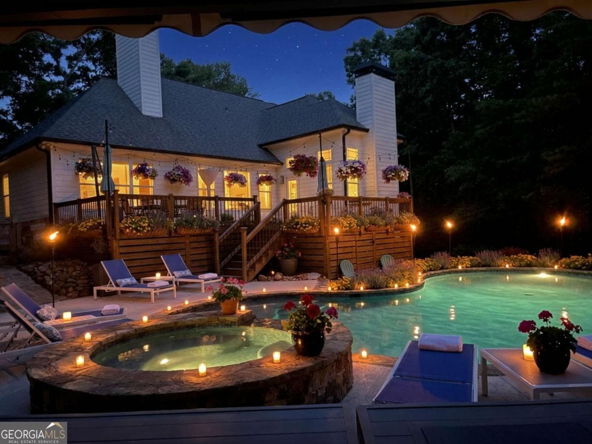 5 bedroom, 4.5 bathroom, 5,428 sq ft single family residence sold at 44 Paschal Court, Dawsonville, GA 30534