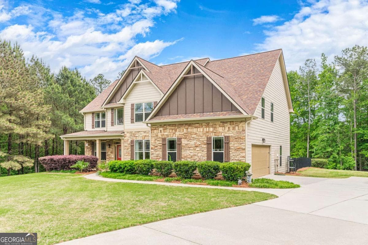 5 bedroom, 4 bathroom, 3,422 sq ft single family residence sold at 41 Madeline Way, Palmetto, GA 30268