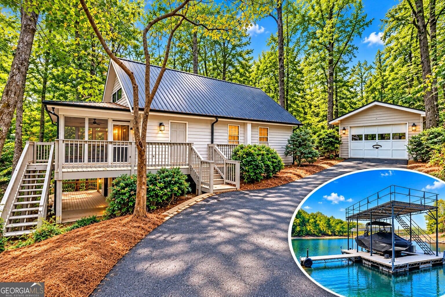 3 bedroom, 2 bathroom, 2,200 sq ft cabin,single family residence for sale at 6800 Thunder Trail, Gainesville, GA 30506 — photo 1 of 29