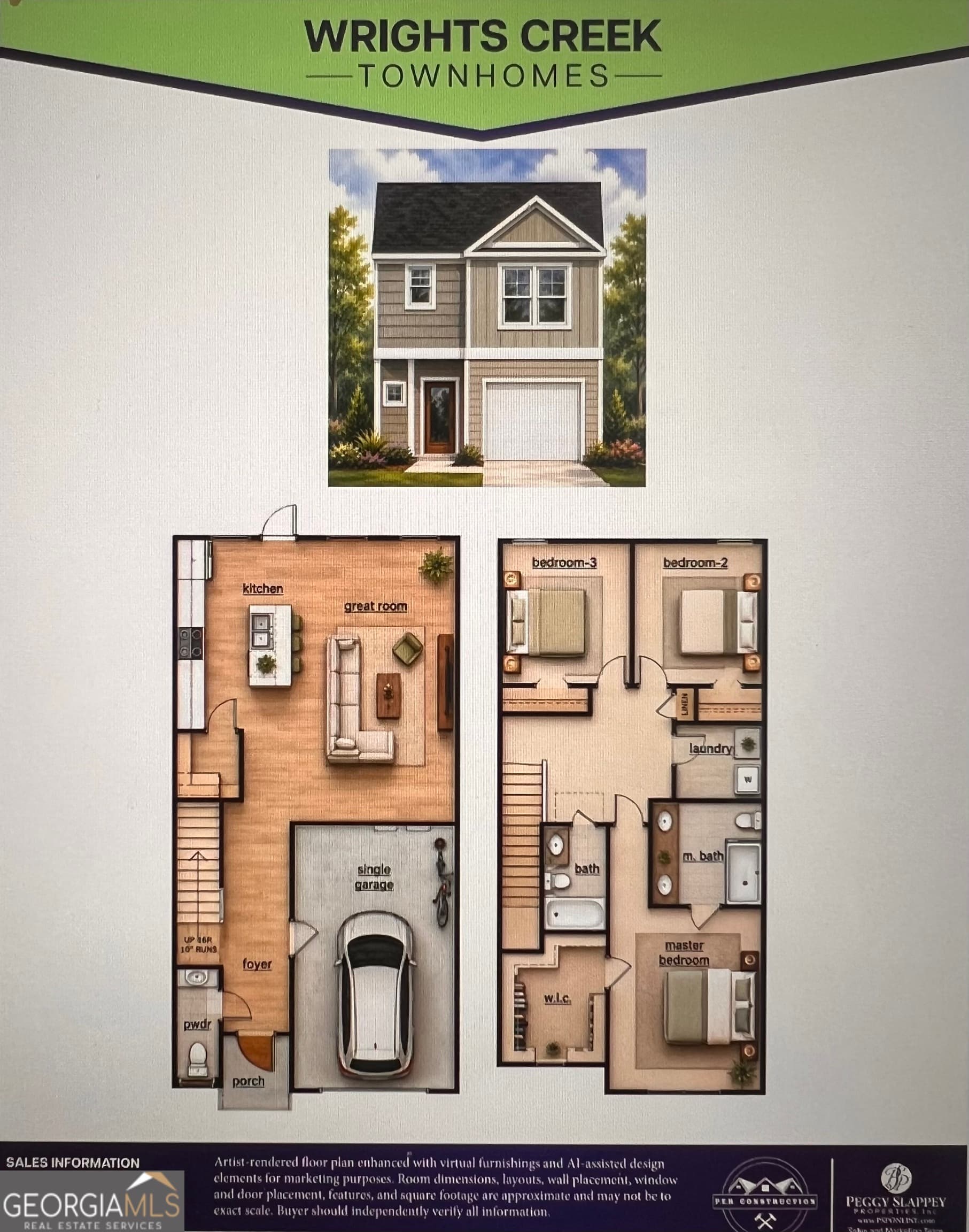 3 bedroom, 2.5 bathroom, 1,506 sq ft townhouse for sale at 63 Wright Street 71, Lavonia, GA 30553 — photo 2